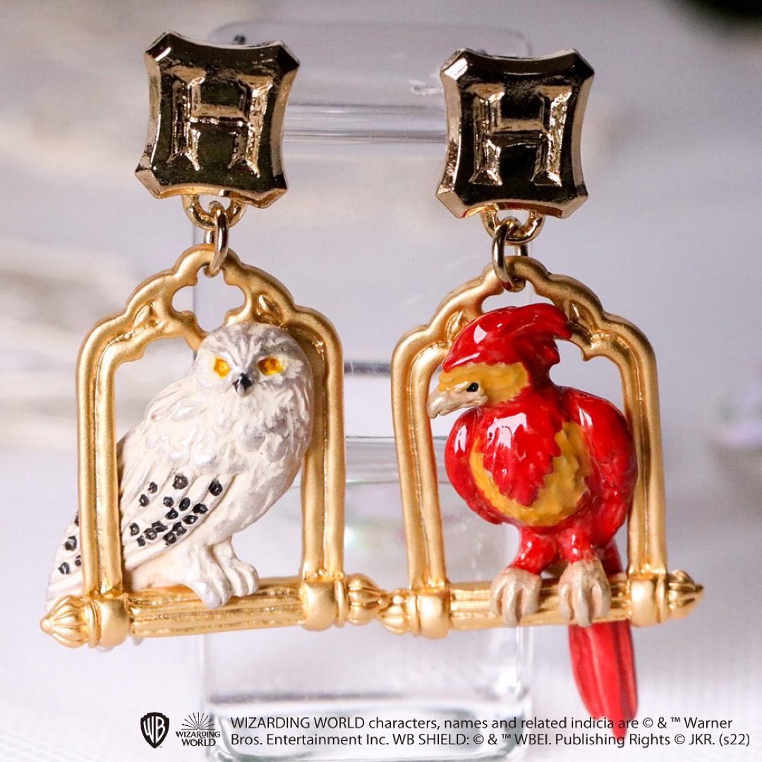 現貨|企画合作 Palnart Poc x Harry Potter 哈利波特2022 嘿美 佛客使鳳凰耳環, 女裝, 飾物及配件, 耳環 ...