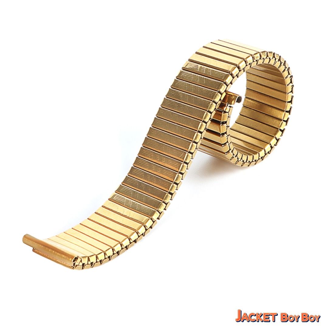 Gold elastic discount watch strap