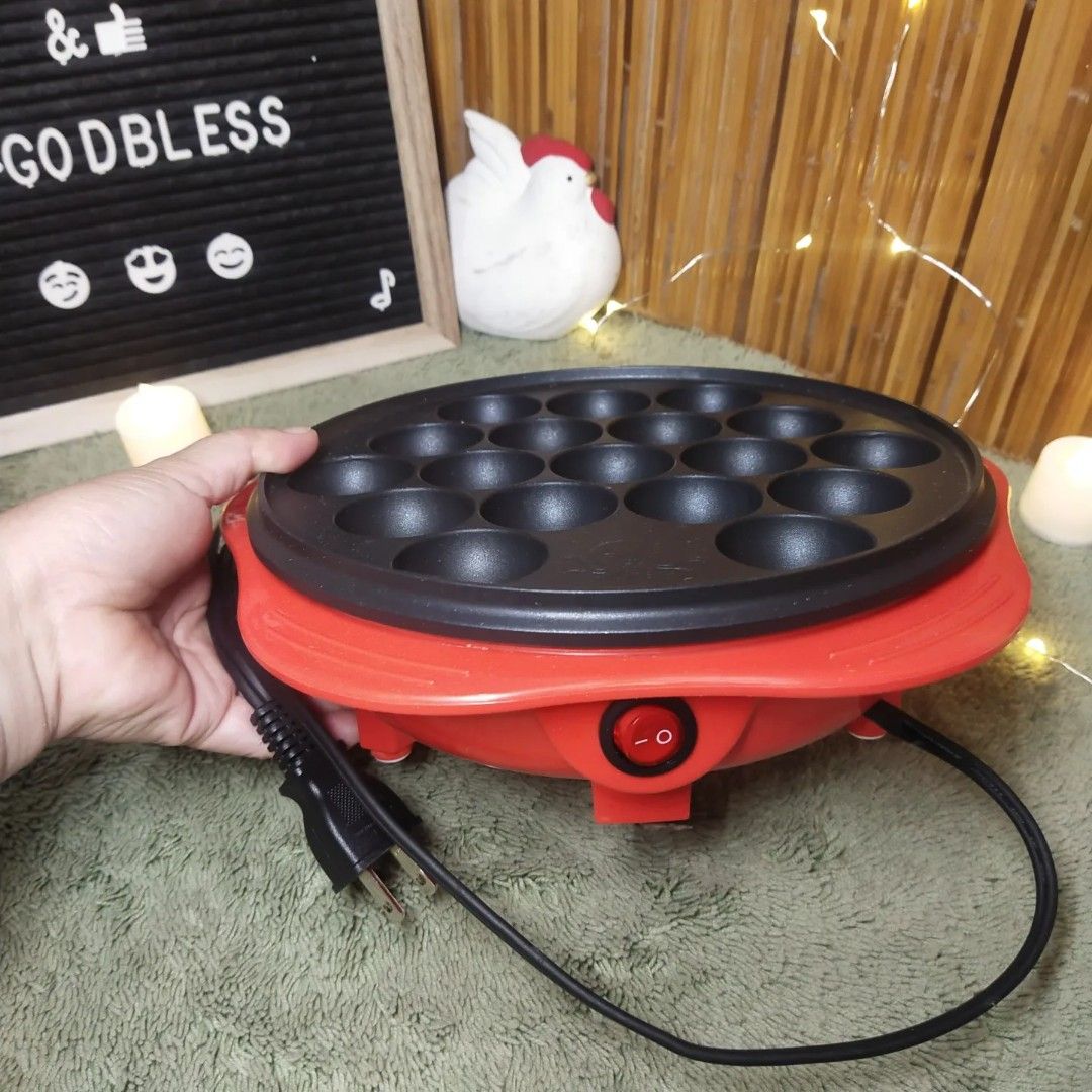 18 Holes Electric Takoyaki Cooker, TV & Home Appliances, Kitchen