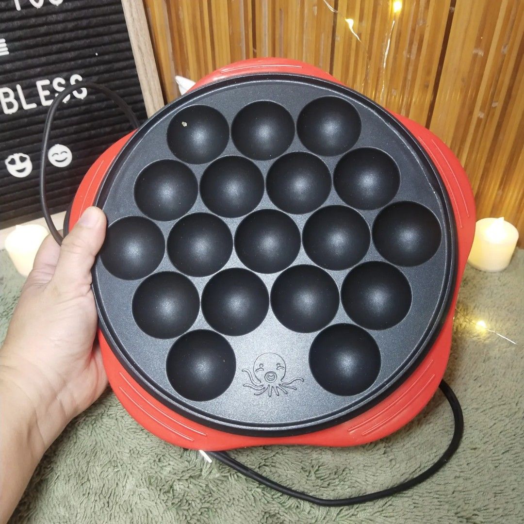 18 Holes Electric Takoyaki Cooker, TV & Home Appliances, Kitchen