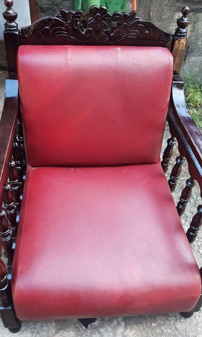 2pc Solid Narra and Original Leather Foam (Category: Sofas) located in Quezon City. Submitted by amara0914 (Listing ID 1199450351, Image 2). Description: For Sale 2nd hand Very Good Condition Minimal Scratches 2pc Solid Narra and Original Leather Foam Sofa.