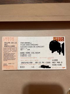 現飛 陳奕迅演唱會  8/1 $980 對正舞台