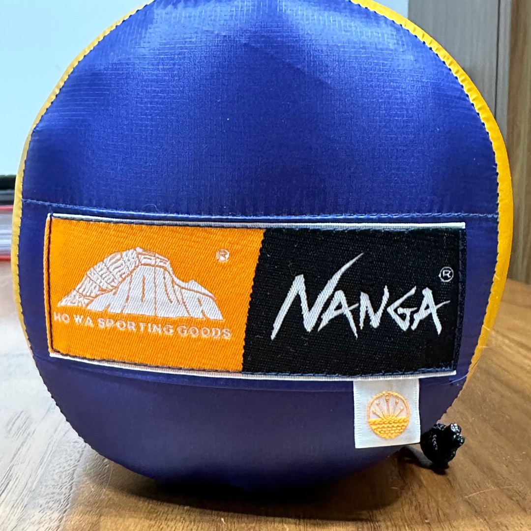 日本製NANGA x 豪華限定藍黃色UDD 280 防水羽絨睡袋8至-10度