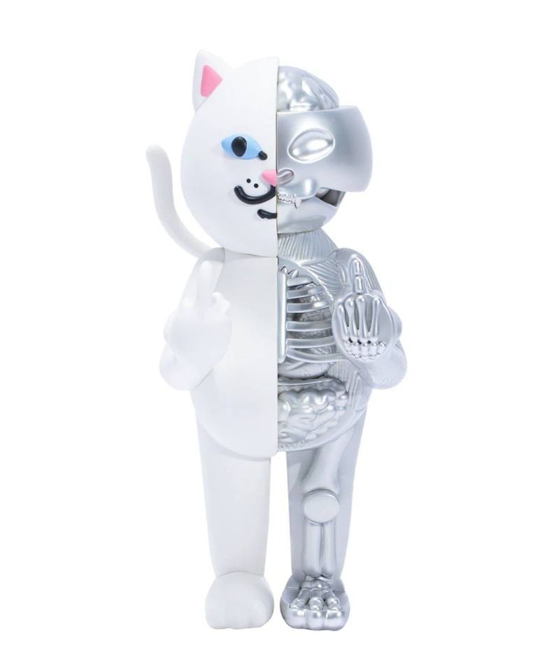 中指貓半剖公仔RIPNDIP NERMINATOR VINYL FIGURE, 書籍、休閒與