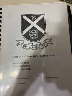 A Level H2 Chemistry Notes