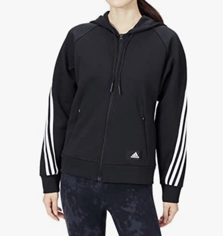 Adidas womens zip up hoodie store