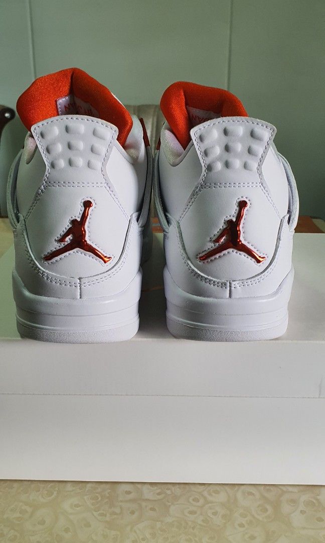 Air Jordan 4 Retro White Team Orange