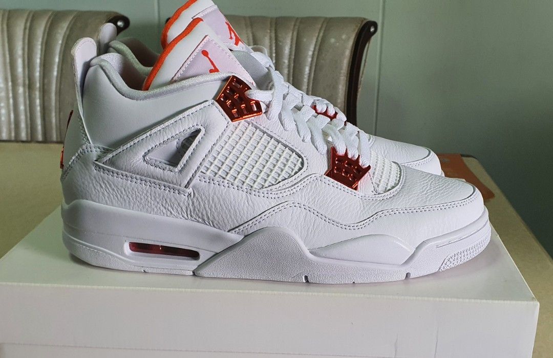 Air Jordan 4 Retro White/Team Orange