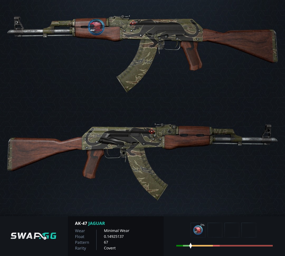 AK47 Jaguar MW Minimal Wear CSGO SKINS ITEM Rifle AK, Video Gaming