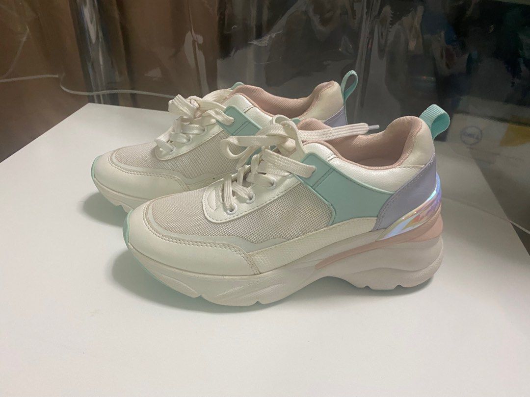 Aldo on sale wedge trainers