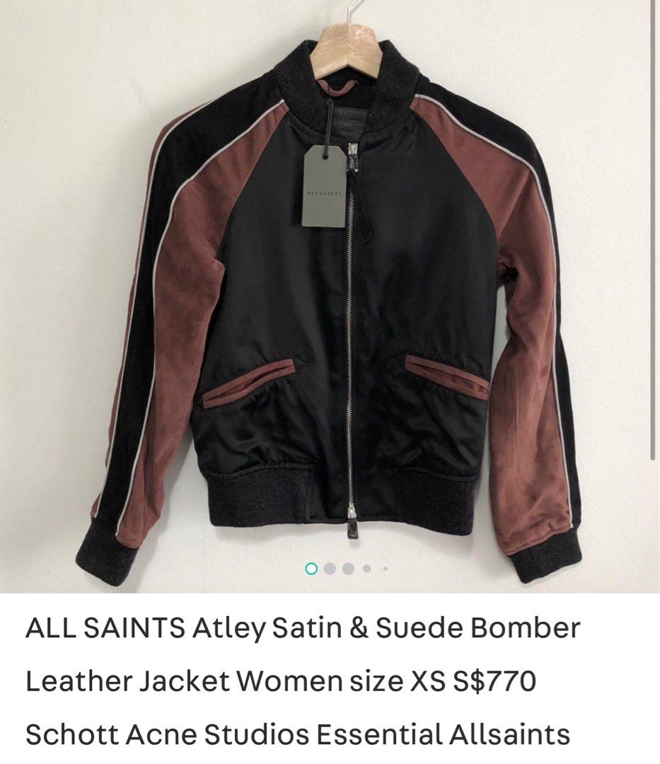 All saints sales womens bomber jacket