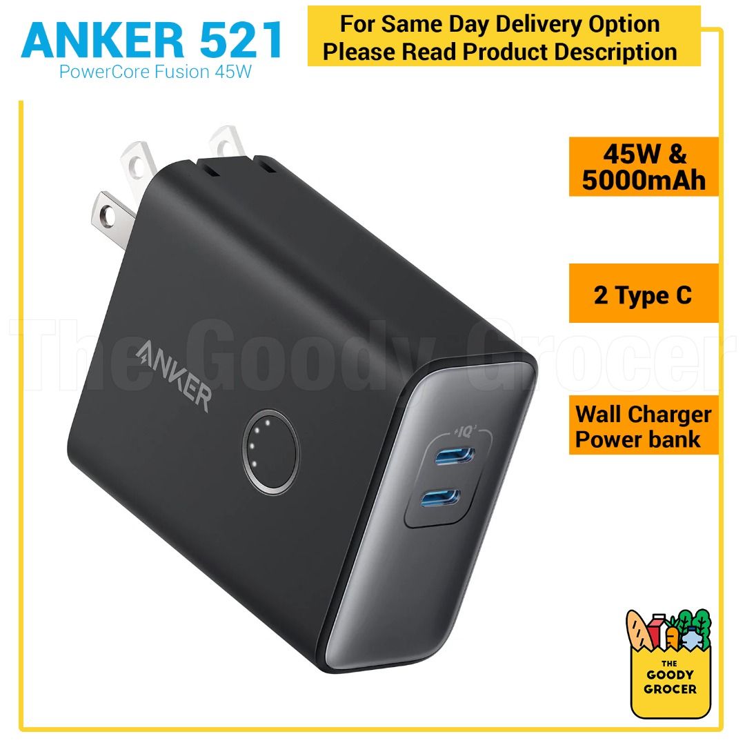 Anker 521 Power Bank (PowerCore Fusion, 45W)