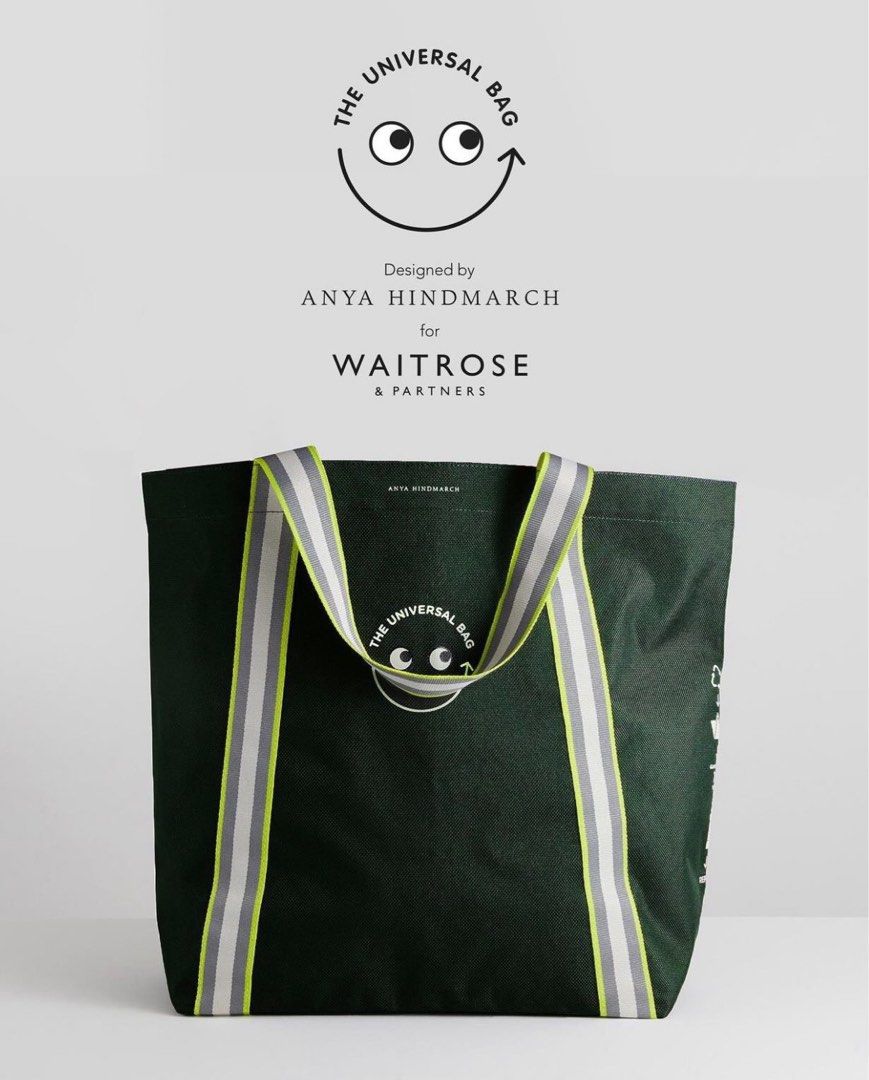Anya Hindmarch The Universal Bag x Waitrose Green / Tote Bag / Tas