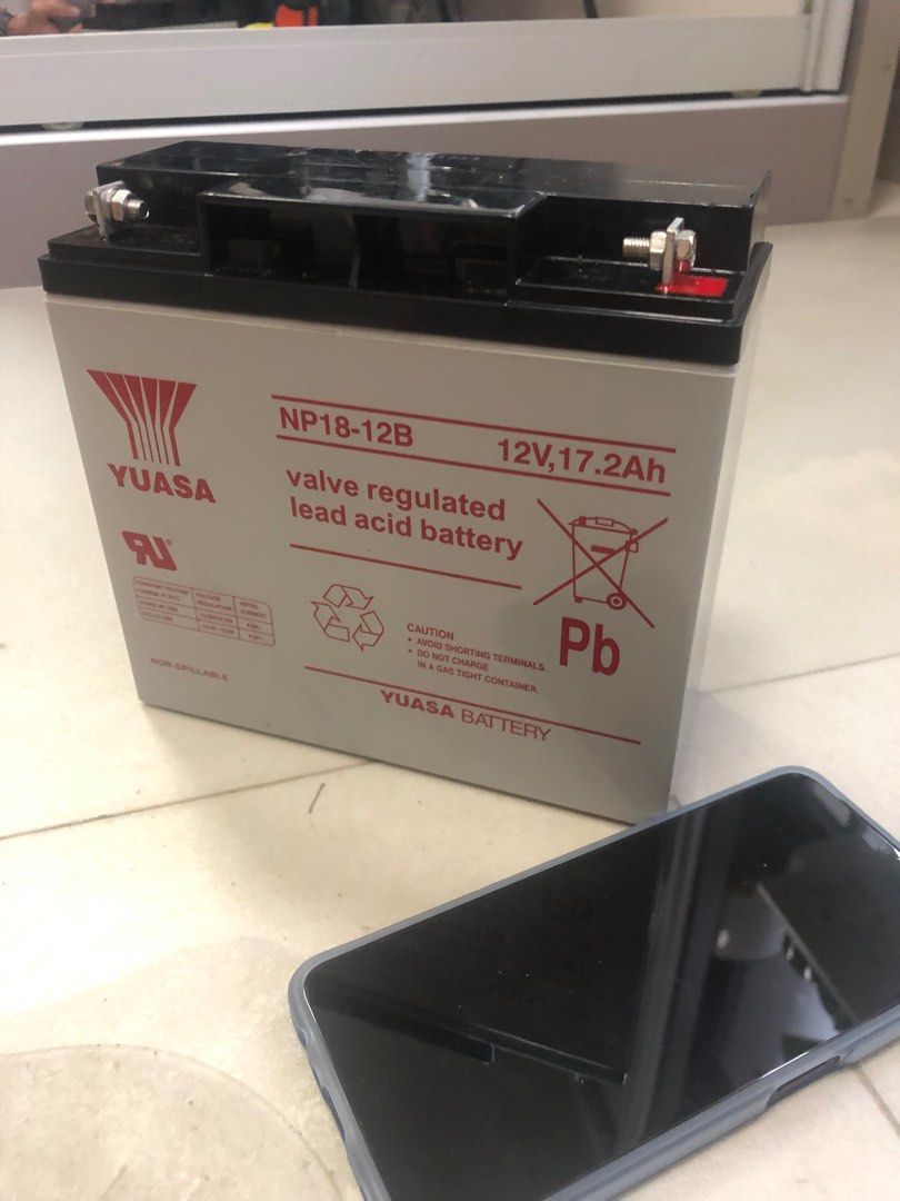 Battery Yuasa 12V, TV & Home Appliances, Electrical, Adaptors & Sockets