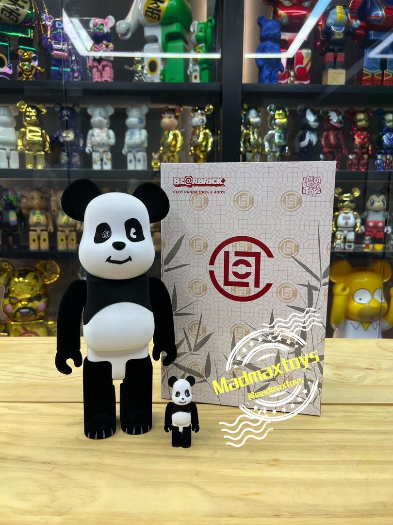 卸直営店（お得な特別割引価格） Bearbrick x CLOT Panda 100% \u0026
