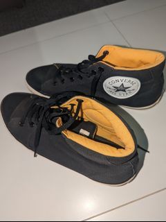 [Authentic] Big Size Black Converse Shoes High Top