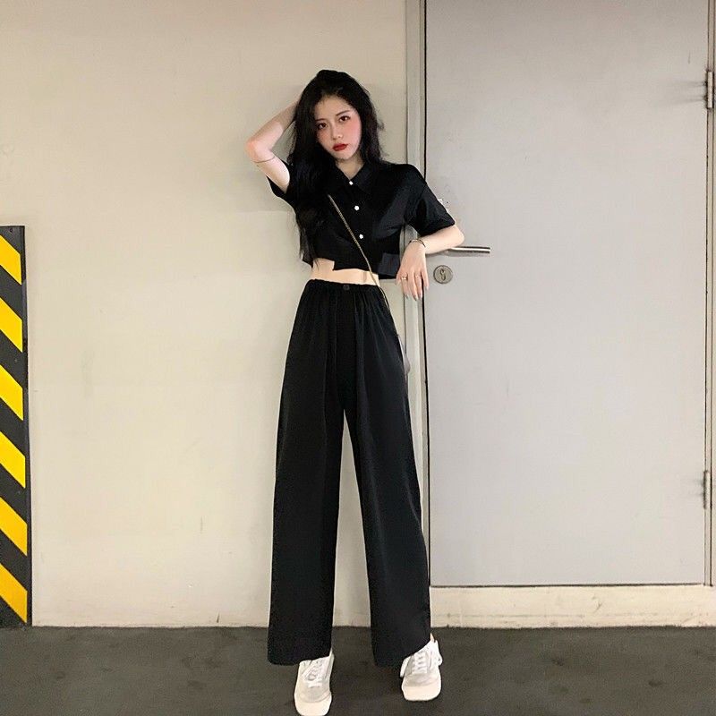 Girl in black discount clothes