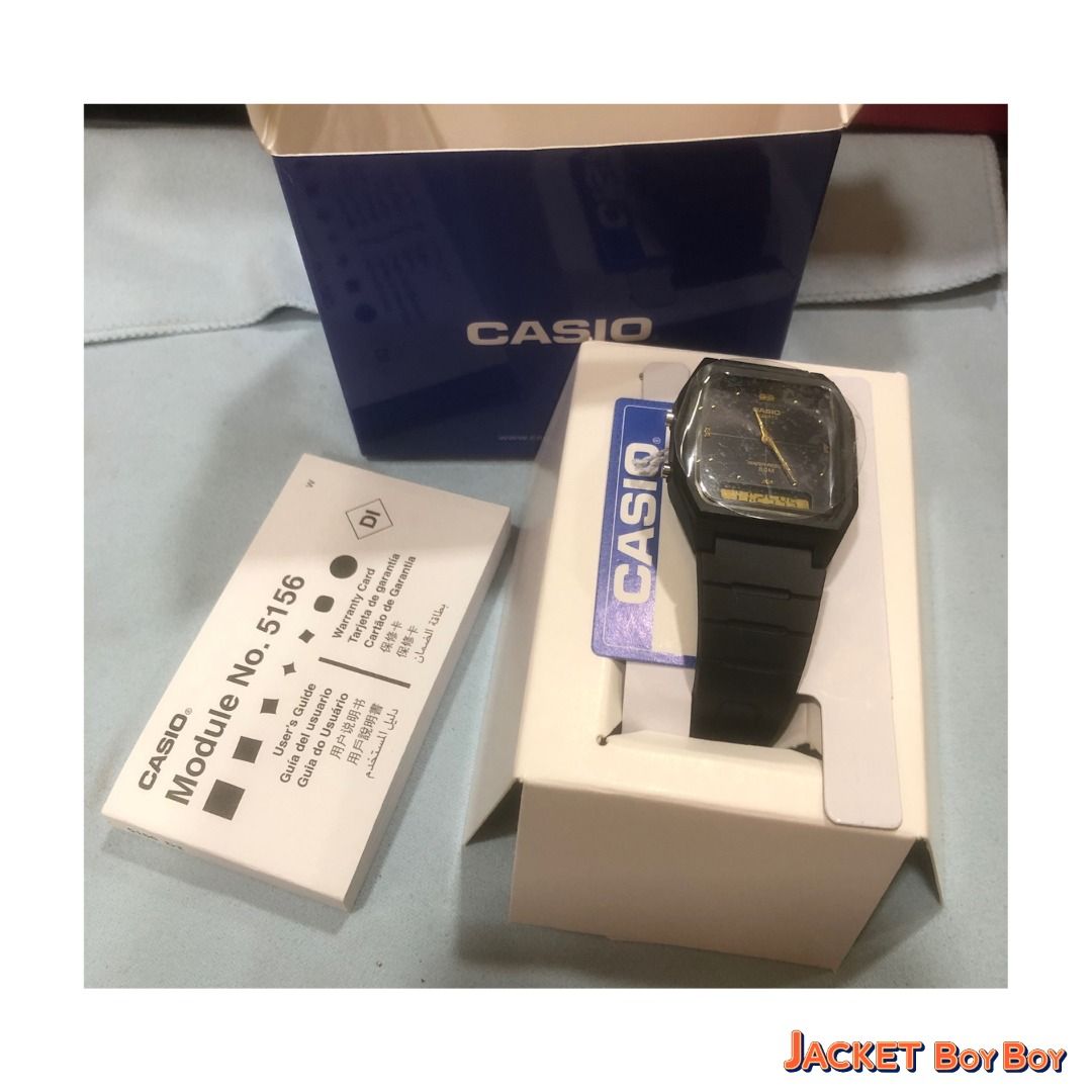 CLEARANCE SALE 25 OFF BNIB Casio AW 48HE 1A Analog Digital Dual Time Ladies Women Black Casual Resin Watch