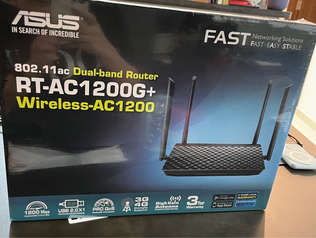 BNIB ASUS ROUTER AC1200G+, Computers & Tech, Parts & Accessories ...