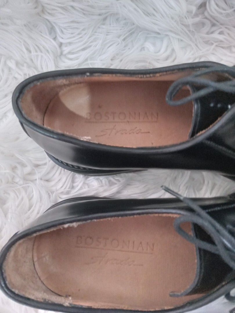 Bostonian Strada Oxford Dress Shoes Lace Up Mens size 9.5 Black