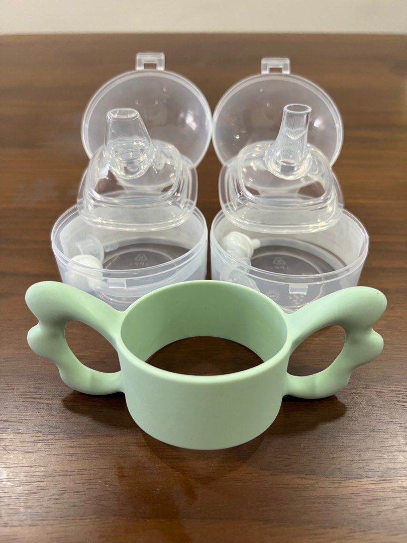 (Brand New) Compatible Hegen Weighted Straw Teats and Holder, Babies