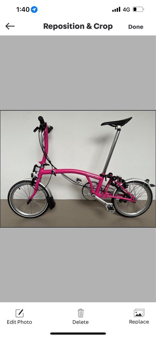 Brompton Hot pink S6L 2019, Sports Equipment, Bicycles Parts