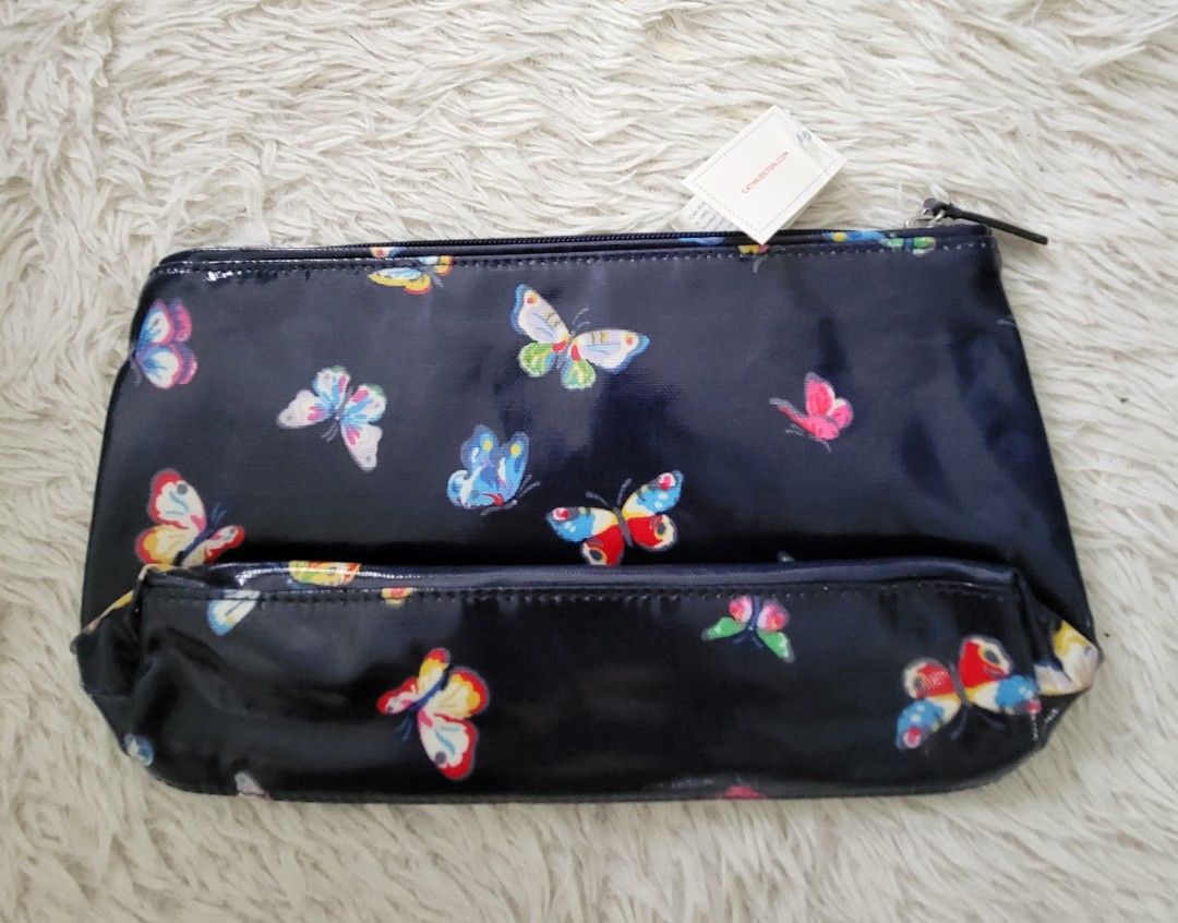 Cath Kidston Butterflies Zip Cosmetic Bag, Women's Fashion, Bags