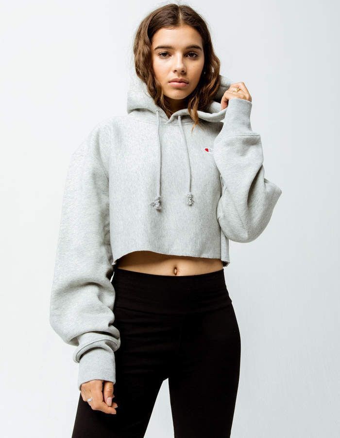 champion reverse weave crop hoodie Women s Fashion Activewear on