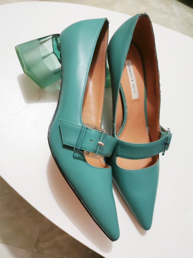 Charles and keith green shoes sales
