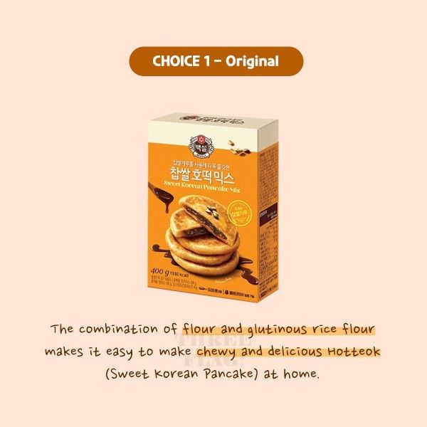 CJ beksul sweet hotteok korean pancake mix powder DIY pancake mix ready