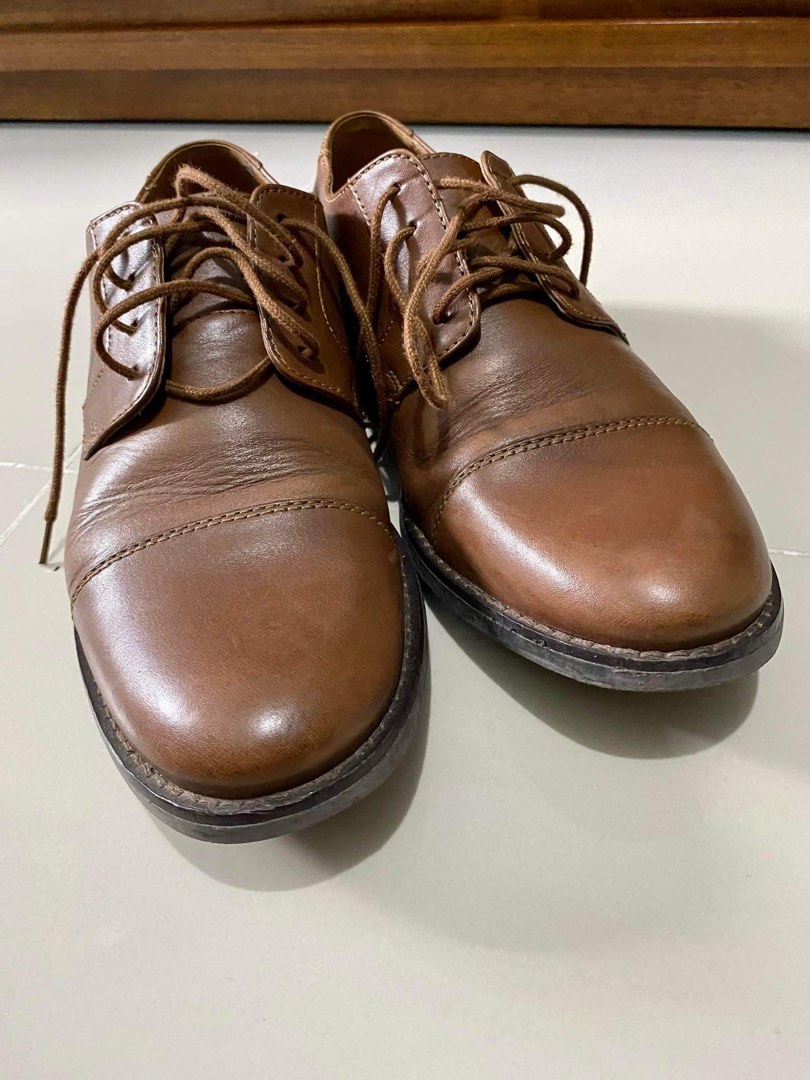 Clarks Brown Leather shoes Men s Fashion Footwear Casual Shoes