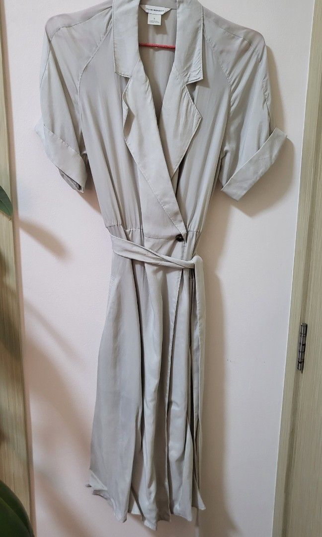 white christmas dresses Men's Khaki Funnel Neck Mac Coat