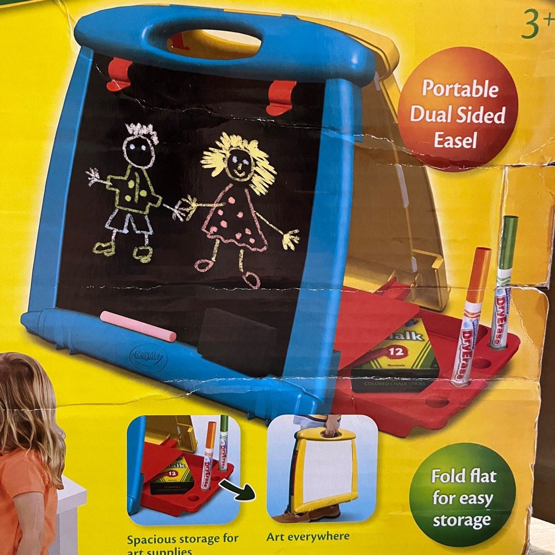 Crayola Table Easel (ArttoGo), Hobbies & Toys, Stationery & Craft