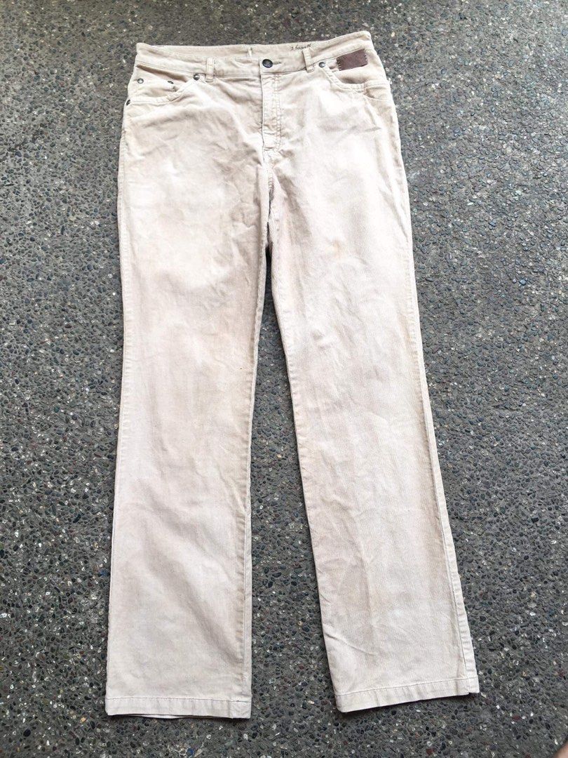 CREAM CORDUROY, Women's Fashion, Bottoms, Jeans on Carousell
