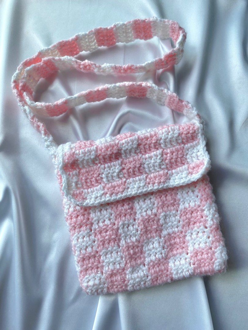 DIY Crochet Checkered Sling Bag Kit – da-Mira