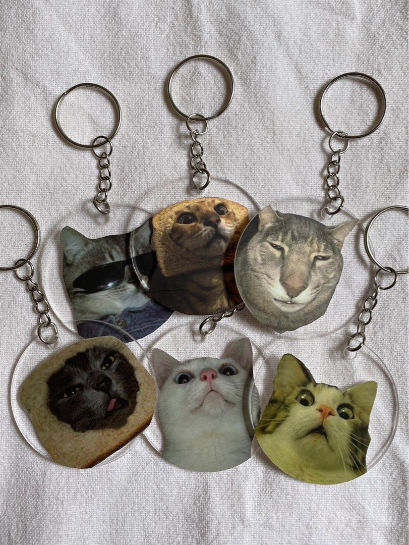 Custom discount cat keychain