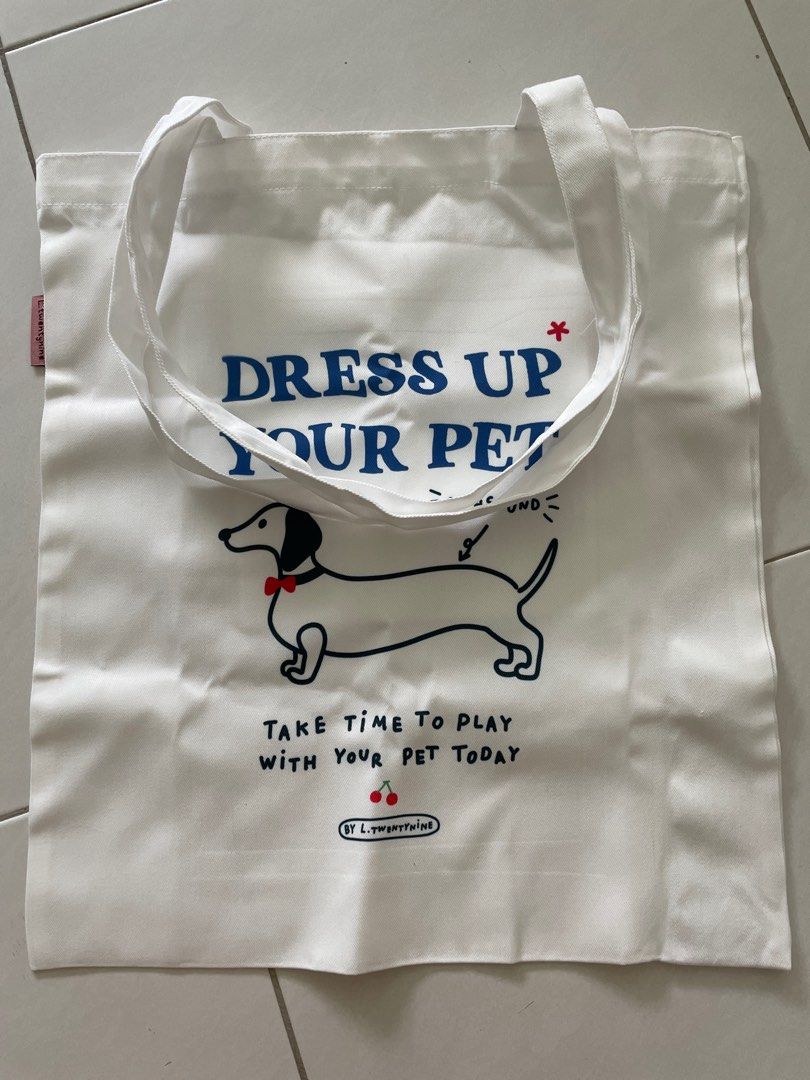Cute dog tote bag Women s Fashion Bags Wallets Tote Bags on