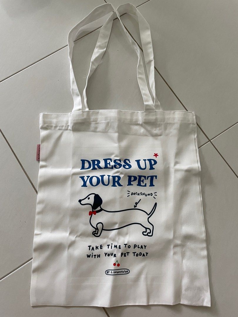 Cute dog tote bag Women s Fashion Bags Wallets Tote Bags on