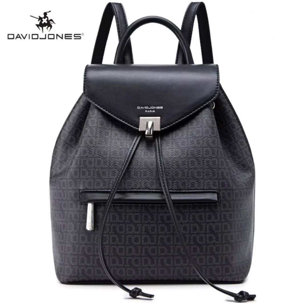 David Jones Paris Backpack - Black, Luxury, Bags & Wallets on Carousell