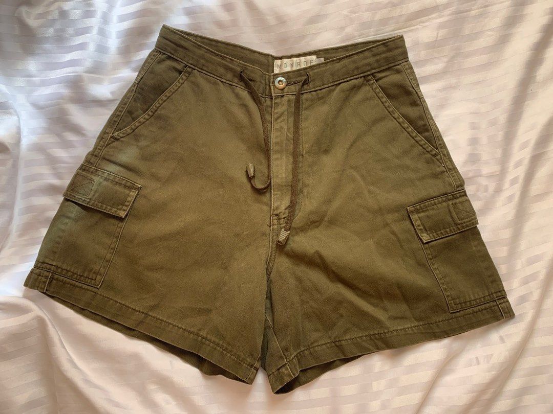 Vans shorts womens olive store