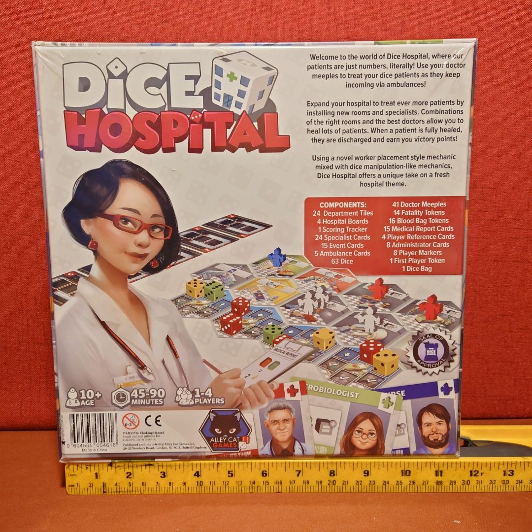 Dice Hospital board game, 興趣及遊戲, 玩具 & 遊戲類 Carousell