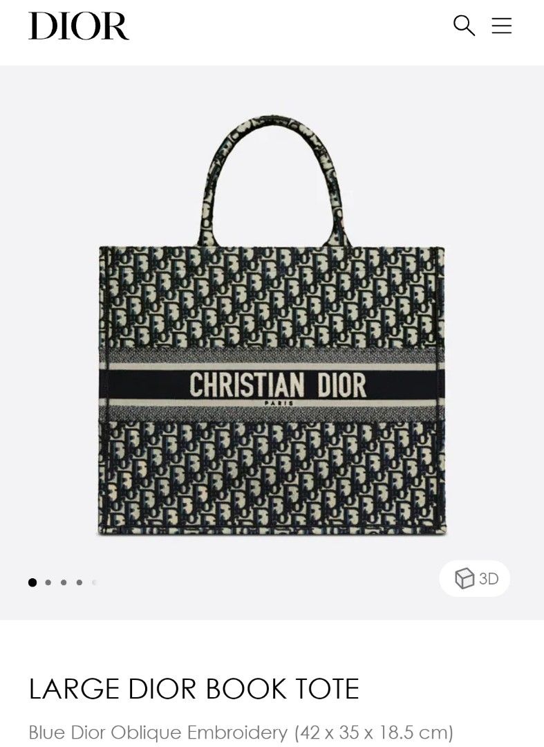 Dior big tote sales