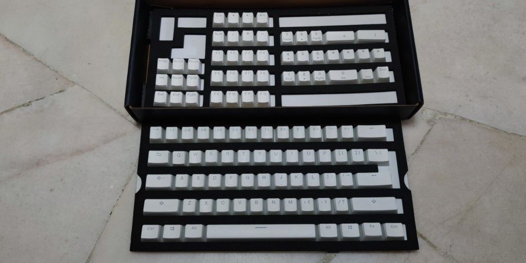 Ducky White Pudding Keycaps Set, Computers & Tech, Parts & Accessories, Computer Keyboard on