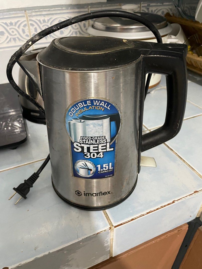 Electric kettle (Category: Coffee & Tea Tableware) located in Manila. Submitted by rhealyn89 (Listing ID 1199498783, Image 1). Description: Still in good condition, rfs extra kettle.