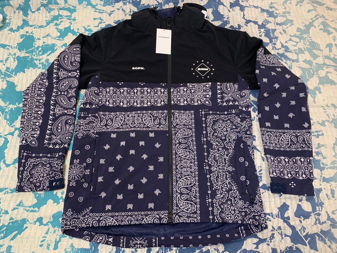 F.C.R.B. BANDANA TRAINING JACKET NAVY L | labiela.com