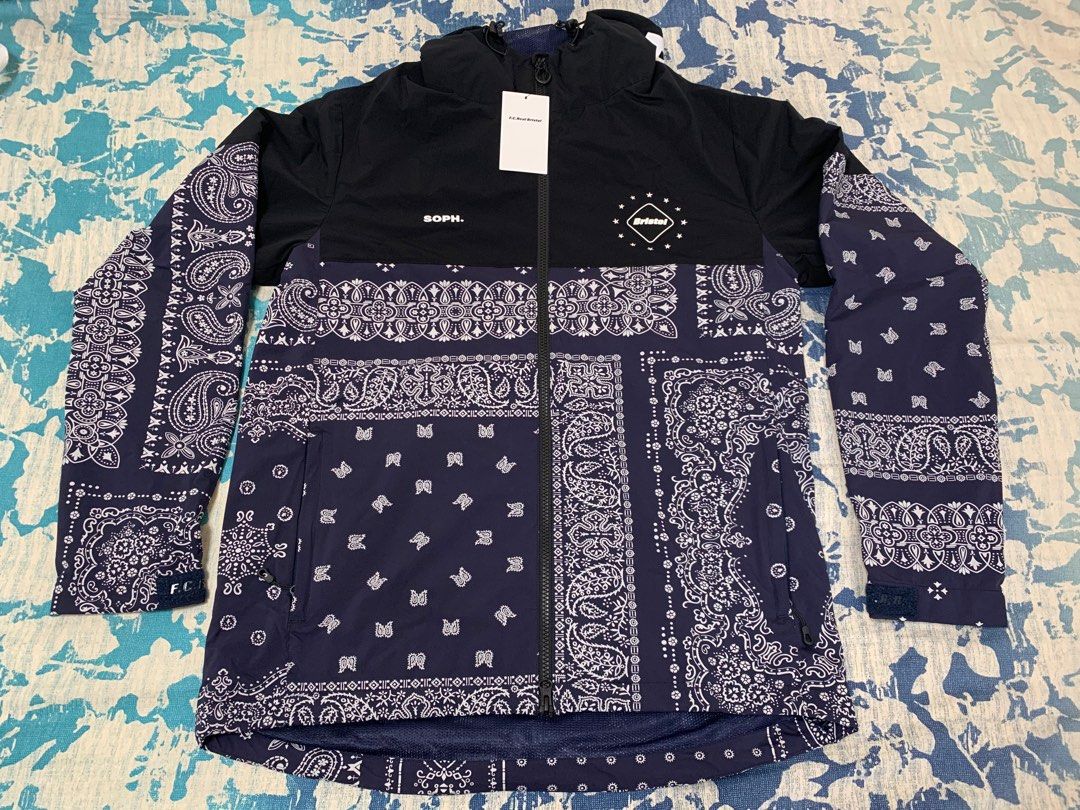 レシート付きF.C.R.B. BANDANA TRAINING JACKET NAVY L