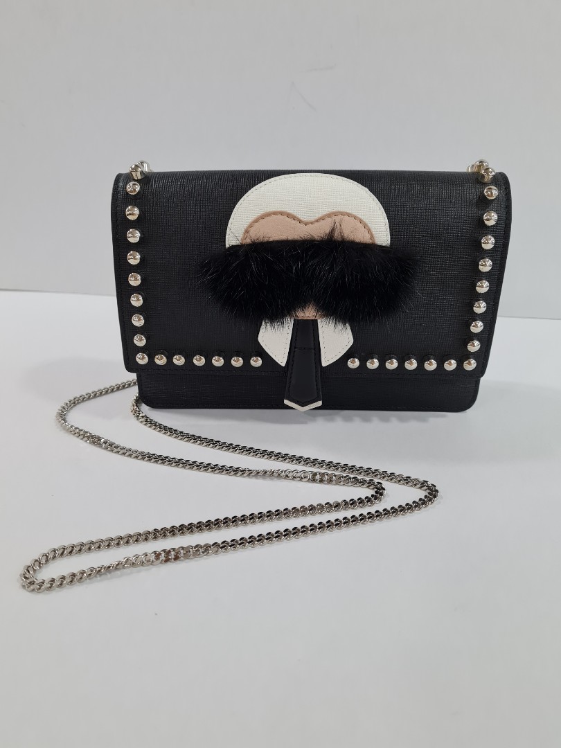 Fendi Karlito leather crossbody Bag, Luxury, Bags & Wallets on Carousell