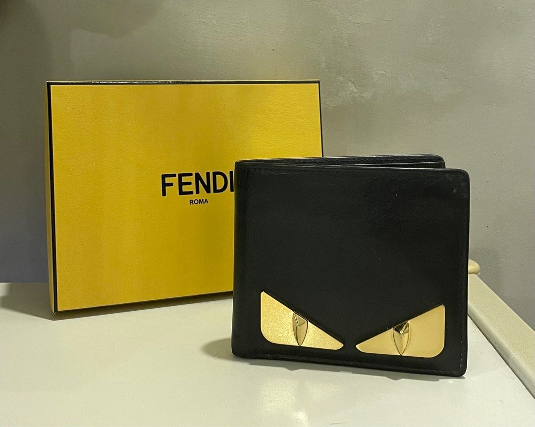 Fendi monster eyes bifold wallet, Men's Fashion, Watches & Accessories ...