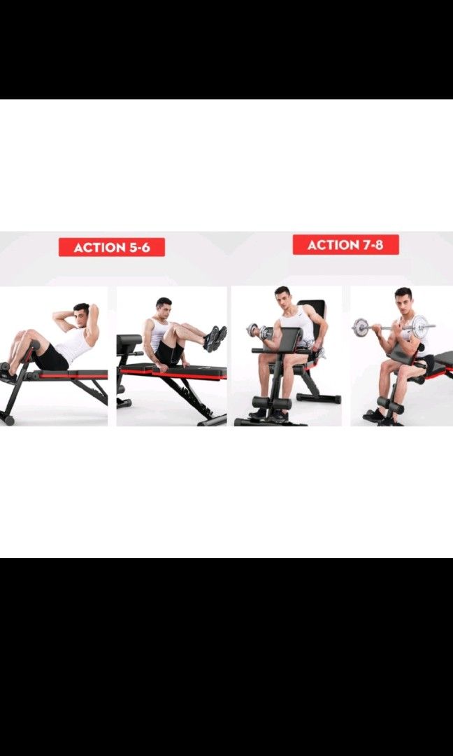 Fitness Workout Home Gym Sit Up Bench, Sports Equipment, Exercise