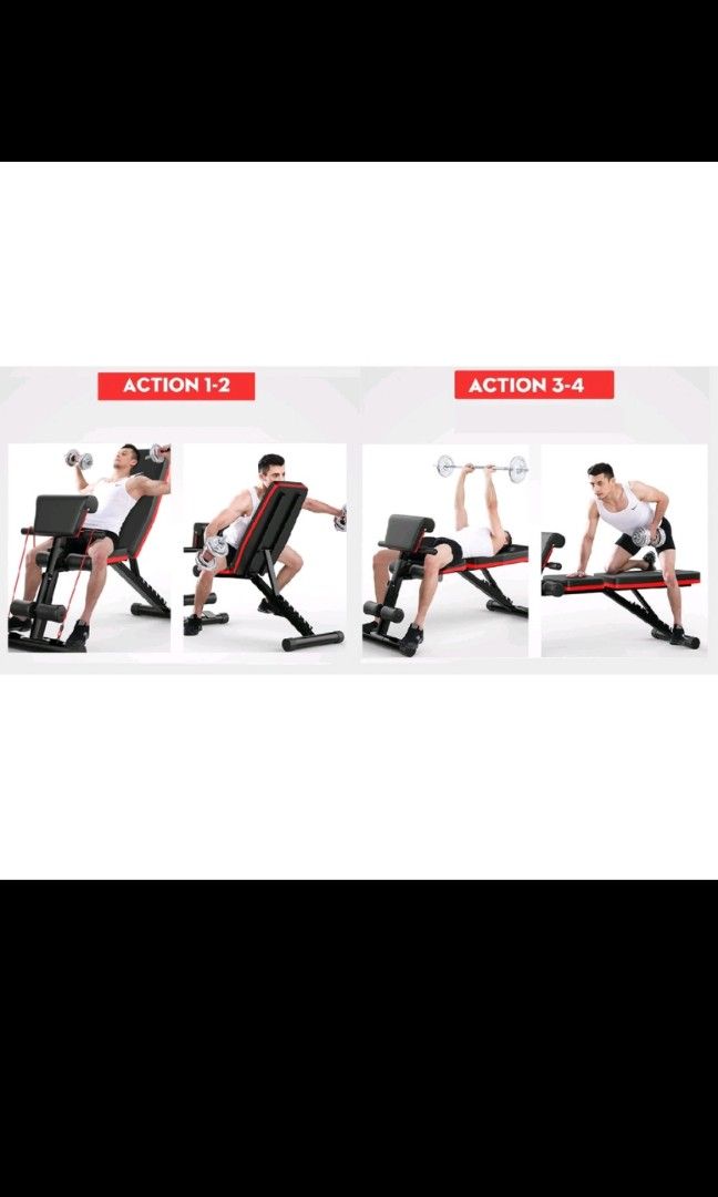 Fitness Workout Home Gym Sit Up Bench, Sports Equipment, Exercise